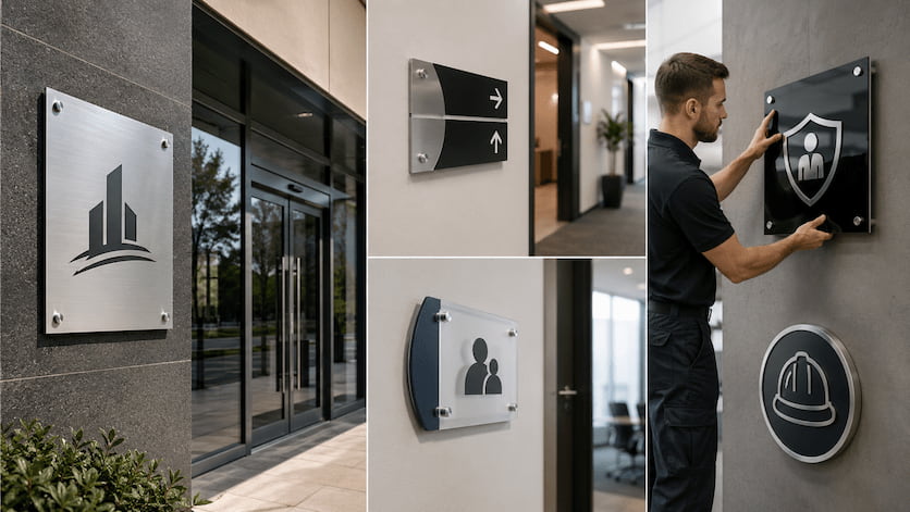 Placas novas flyer: soluções personalizadas para sua marca