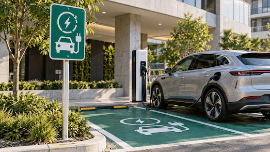 A importância da placa de sinalização de vaga exclusiva para recarga carro elétrico