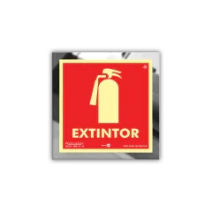 Placas em Inox com Fotoluminescente