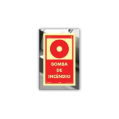 Placas em Inox com Fotoluminescente