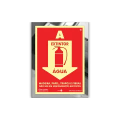 Placas em Inox com Fotoluminescente