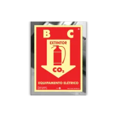 Placas em Inox com Fotoluminescente