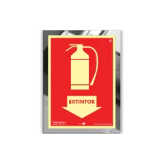 Placas em Inox com Fotoluminescente