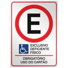 Placas para Estacionamento