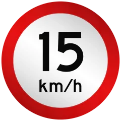 Placas de Limite de Velocidade