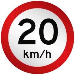 Placas de Limite de Velocidade