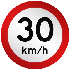 Placas de Limite de Velocidade