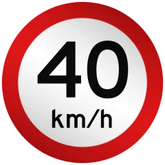 Placas de Limite de Velocidade