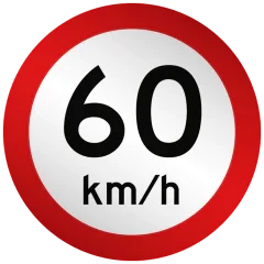Placas de Limite de Velocidade