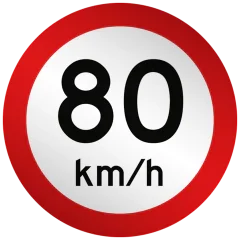 Placas de Limite de Velocidade